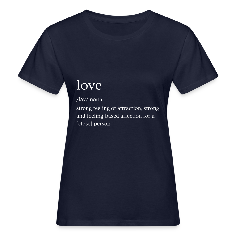 Women's Organic T-Shirt - navy
