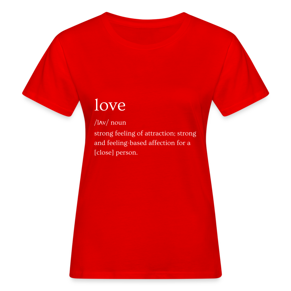 Women's Organic T-Shirt - red