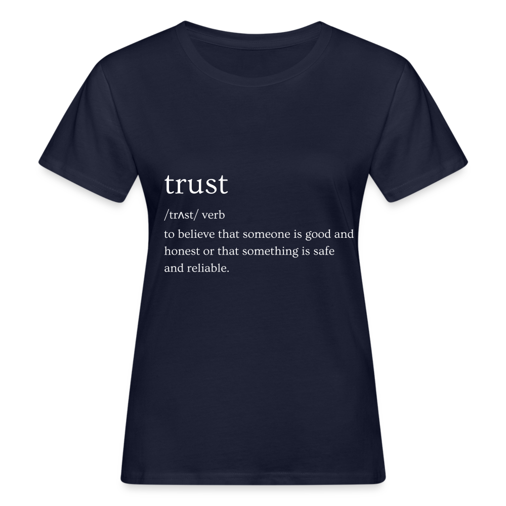Women's Organic T-Shirt - navy
