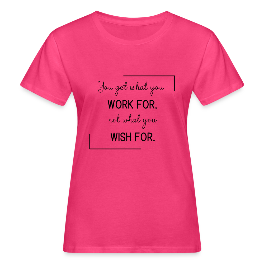 Women's Organic T-Shirt - neon pink