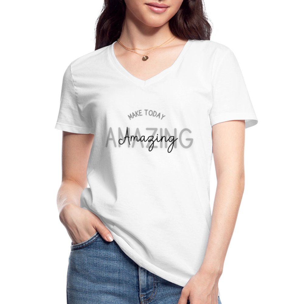 Classic Women’s V-Neck T-Shirt - white
