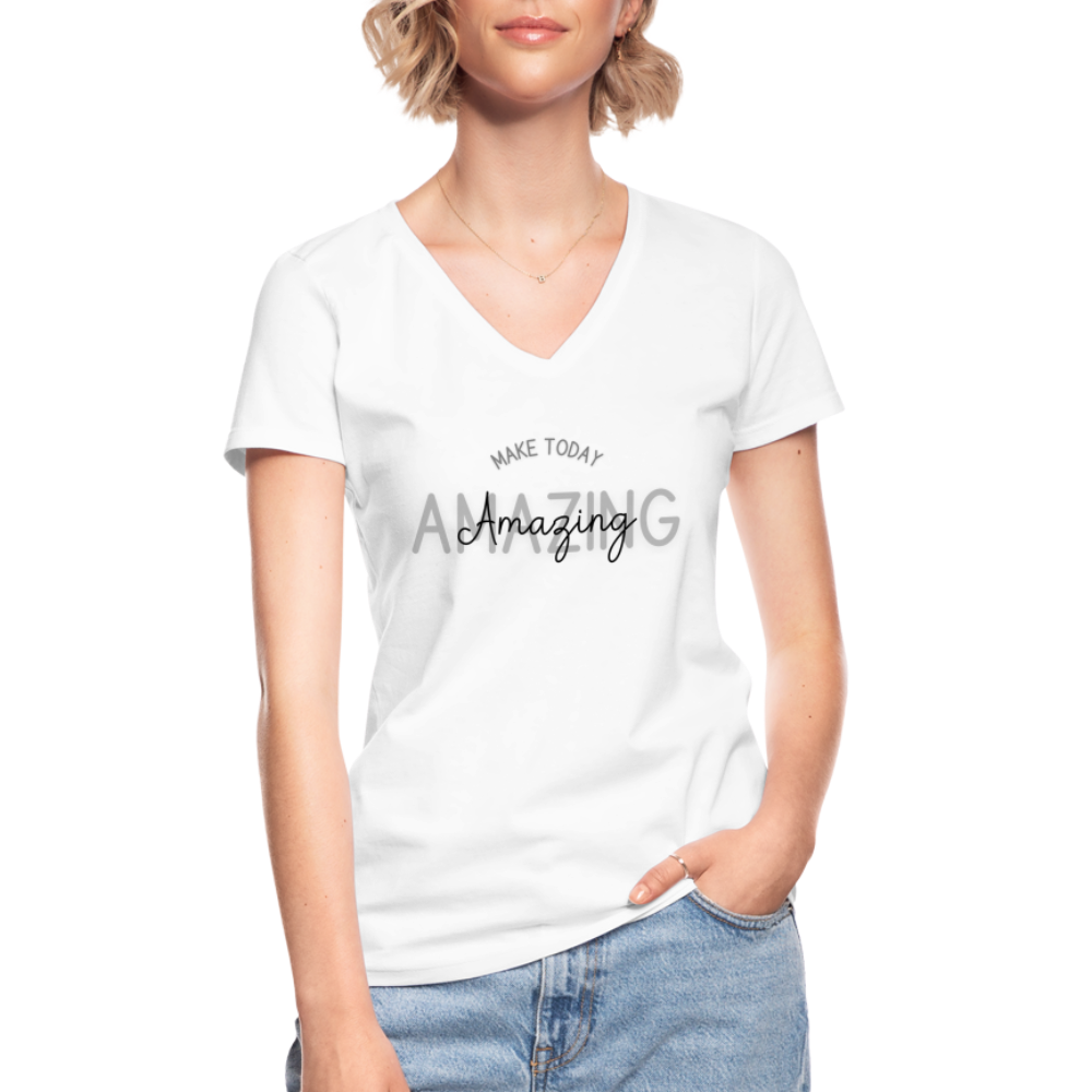 Classic Women’s V-Neck T-Shirt - white